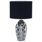 Tesco Lighting Faceted Black Silver Table Lamp