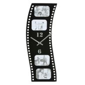 Hometime Wall Clock with Film Strip Style