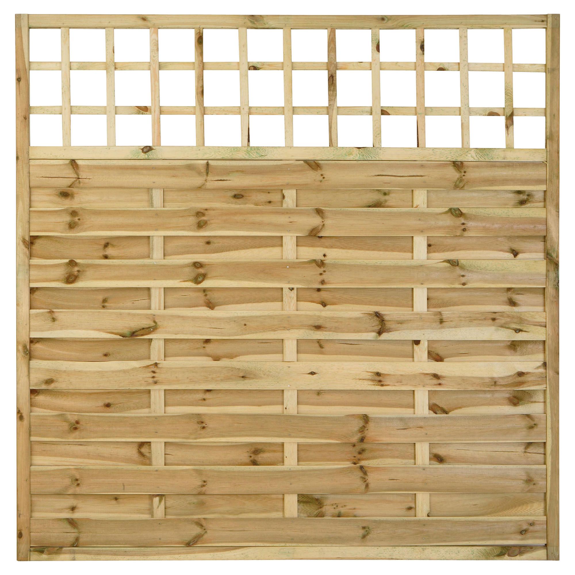 Timberdale 1.8mx1.8m Square Pembroke 4 Screen Pack with Posts and Fixing Brackets at Tesco Direct
