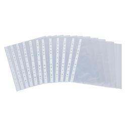 Tesco A4 Punch Pockets, 500 Pack