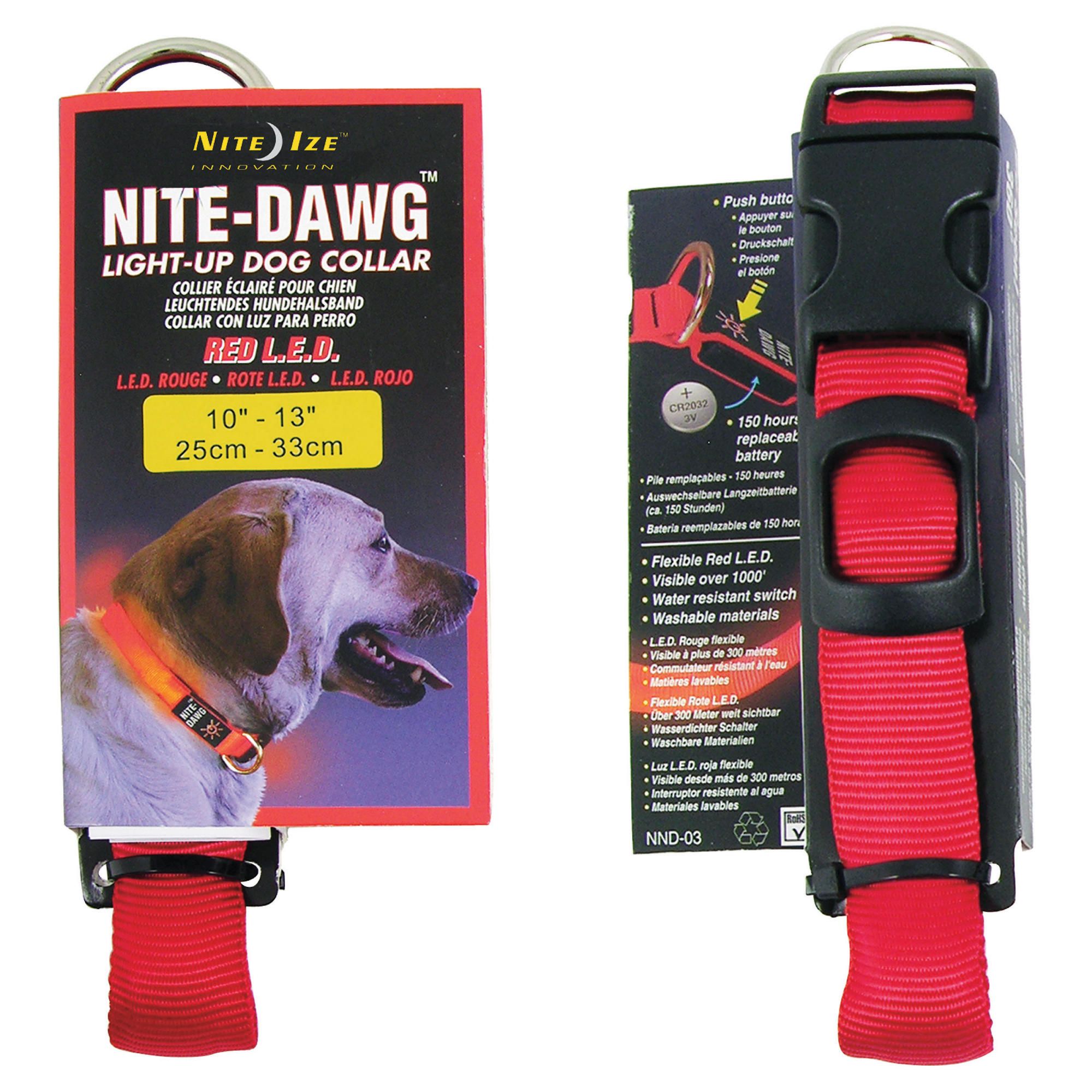 Nite Dawg LED Collar Small Red