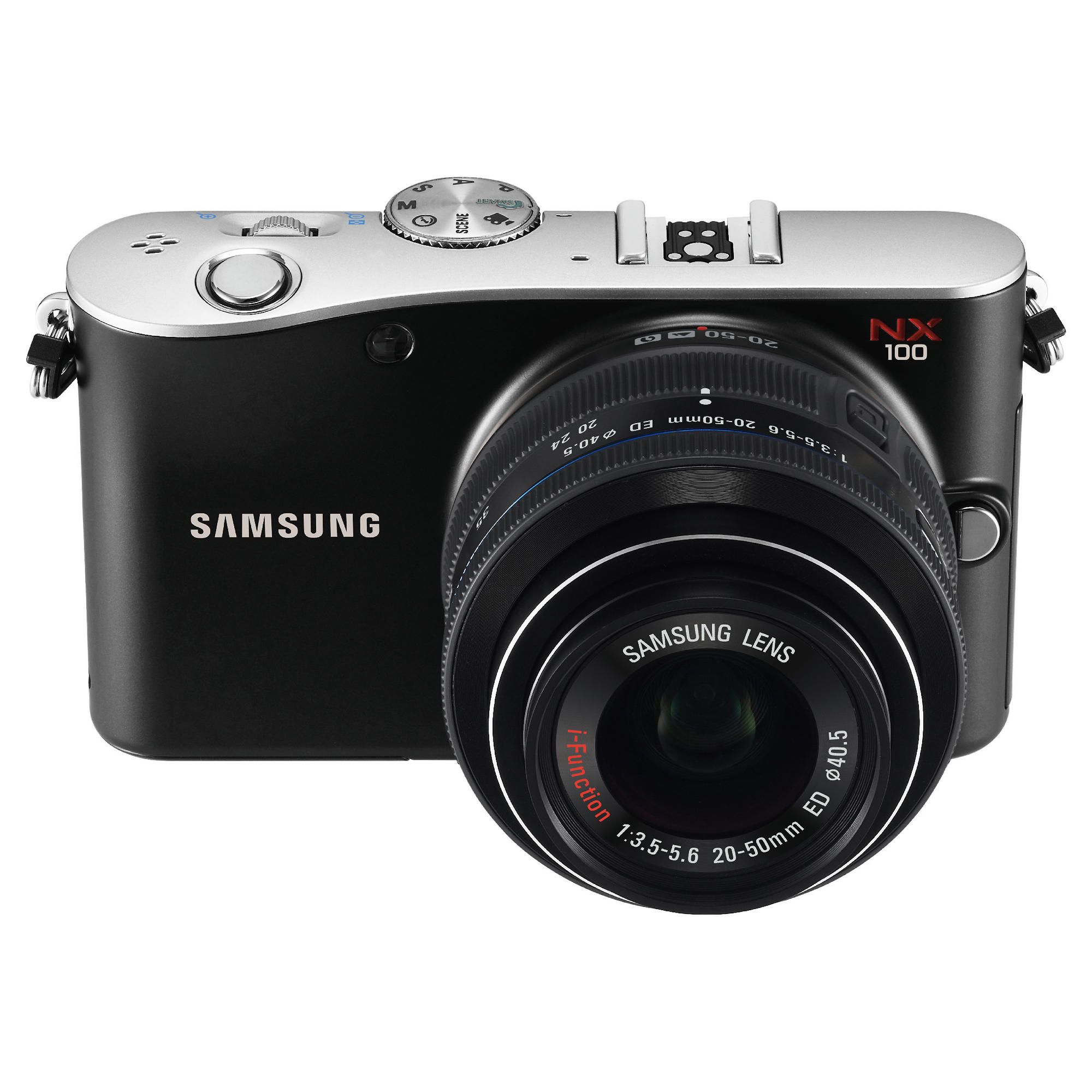 Samsung NX100 Compact System Camera (with 20-50mm lens)
