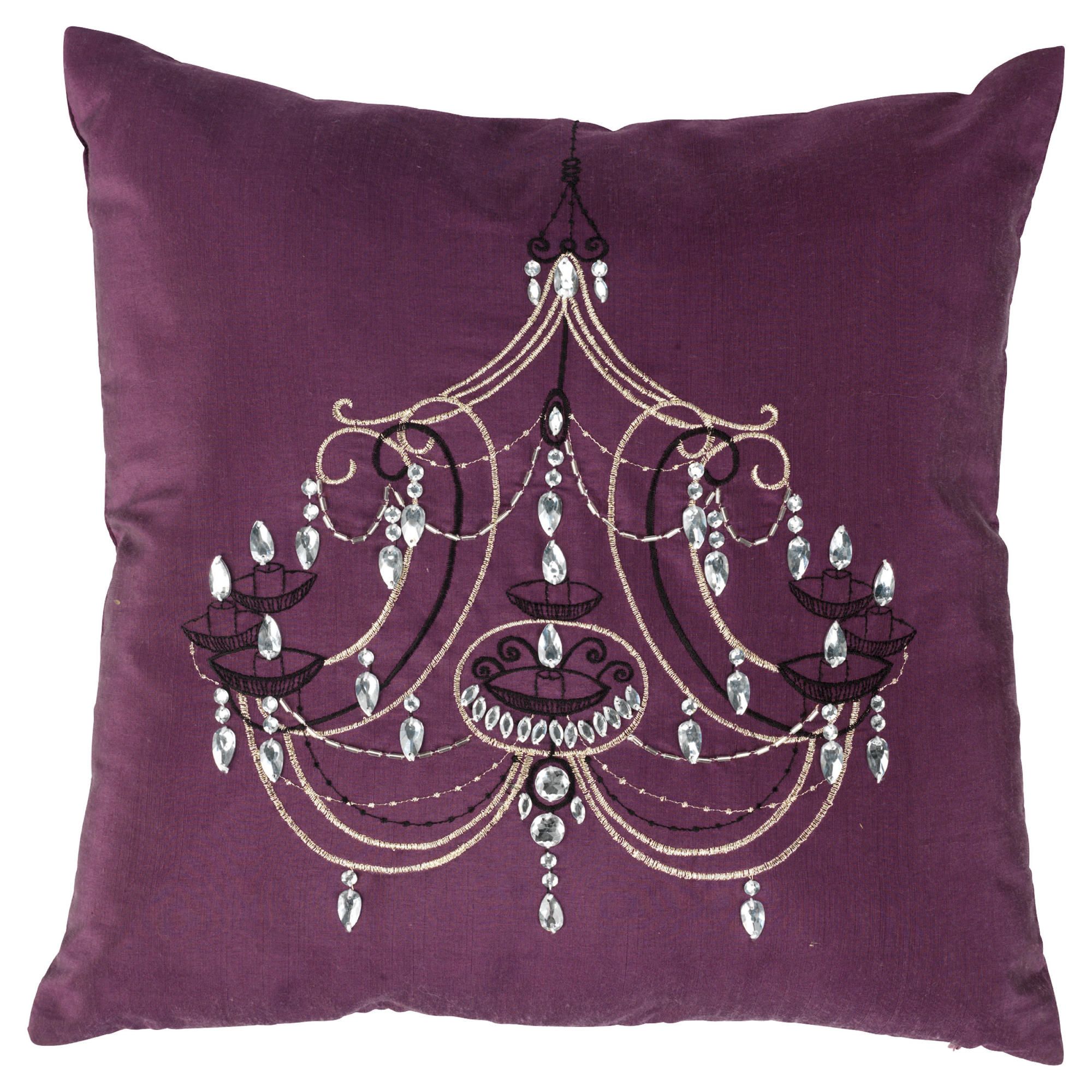 CHANDERLIER CUSHION (PLUM)