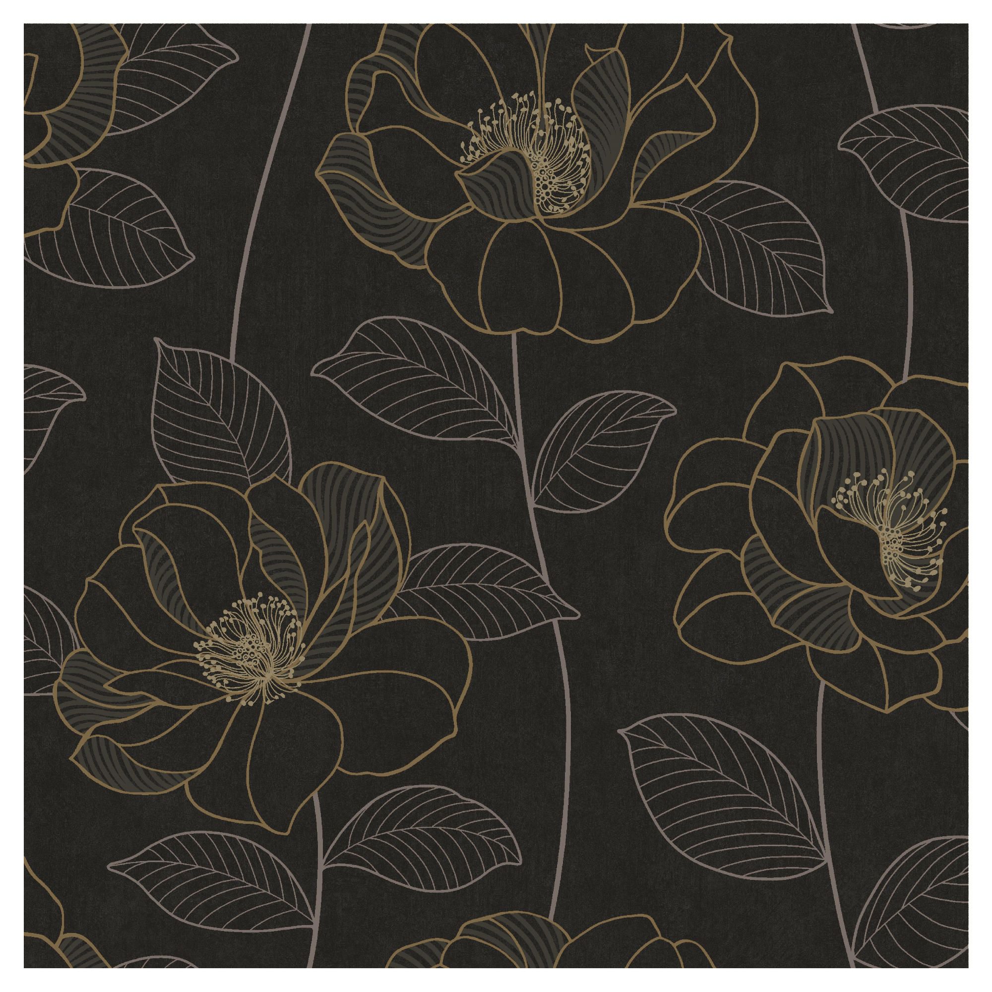 Arthouse Mystique floral black wallpaper
