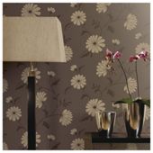 Arthouse Chelsea motif chocolate wallpaper