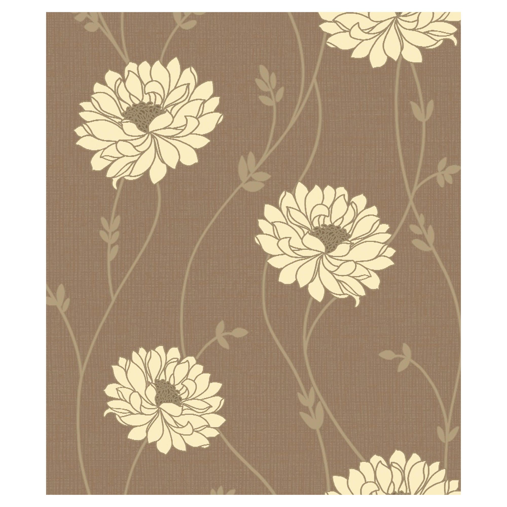 Arthouse Tilly Chocolate Wallpaper