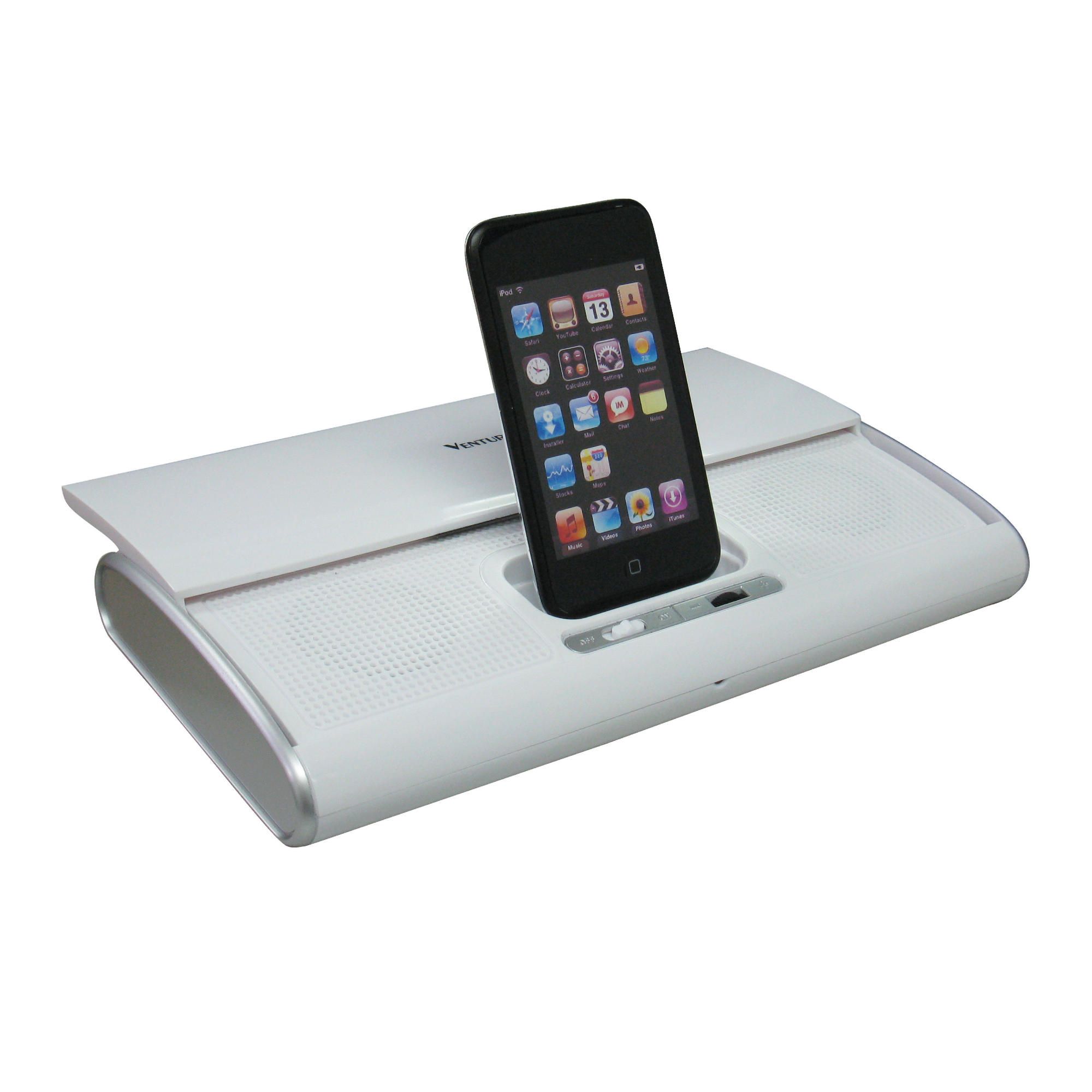 Venturer White iPod Dock Compact High Performance