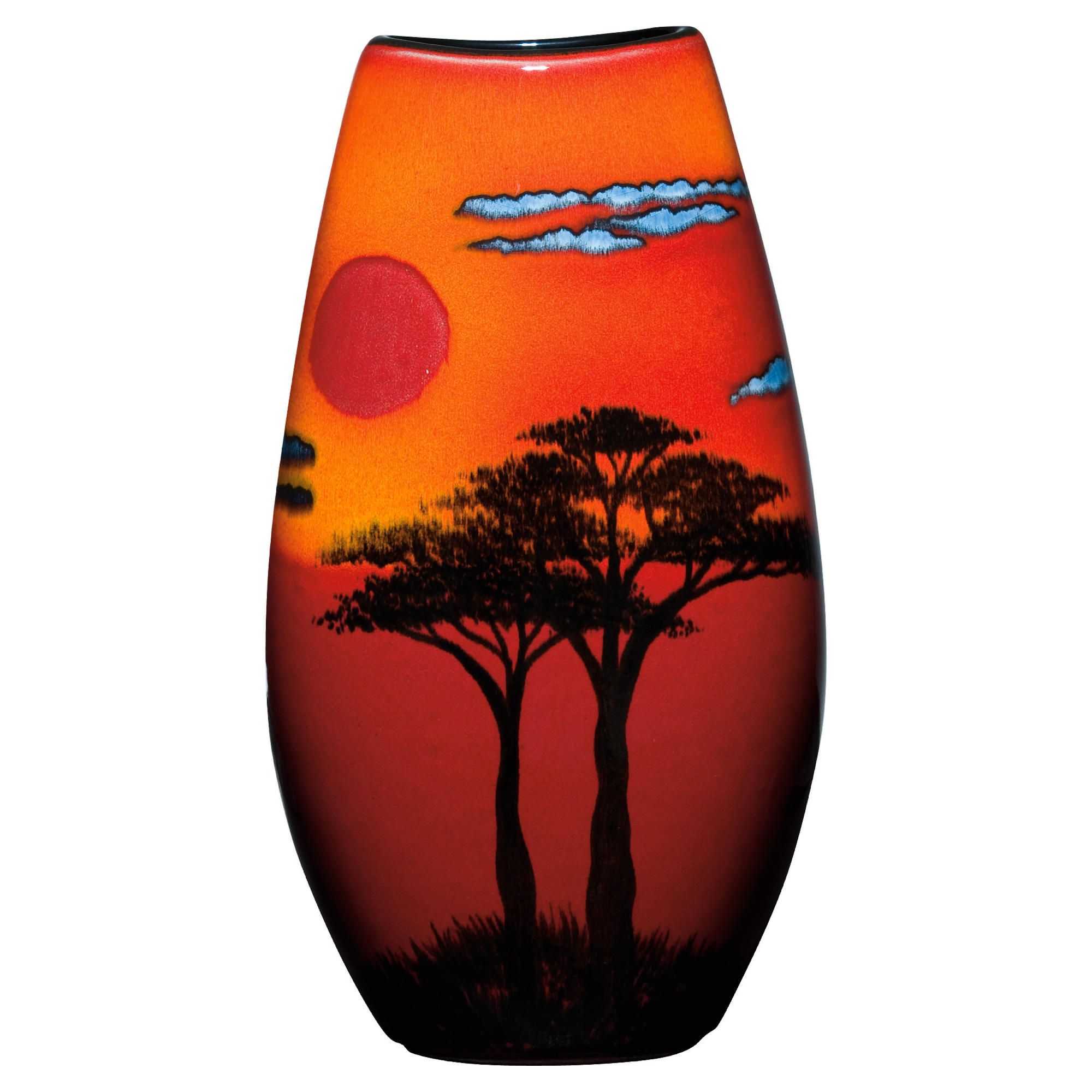 D/S Poole Pottery African Sky Manhattan Vase 26cm