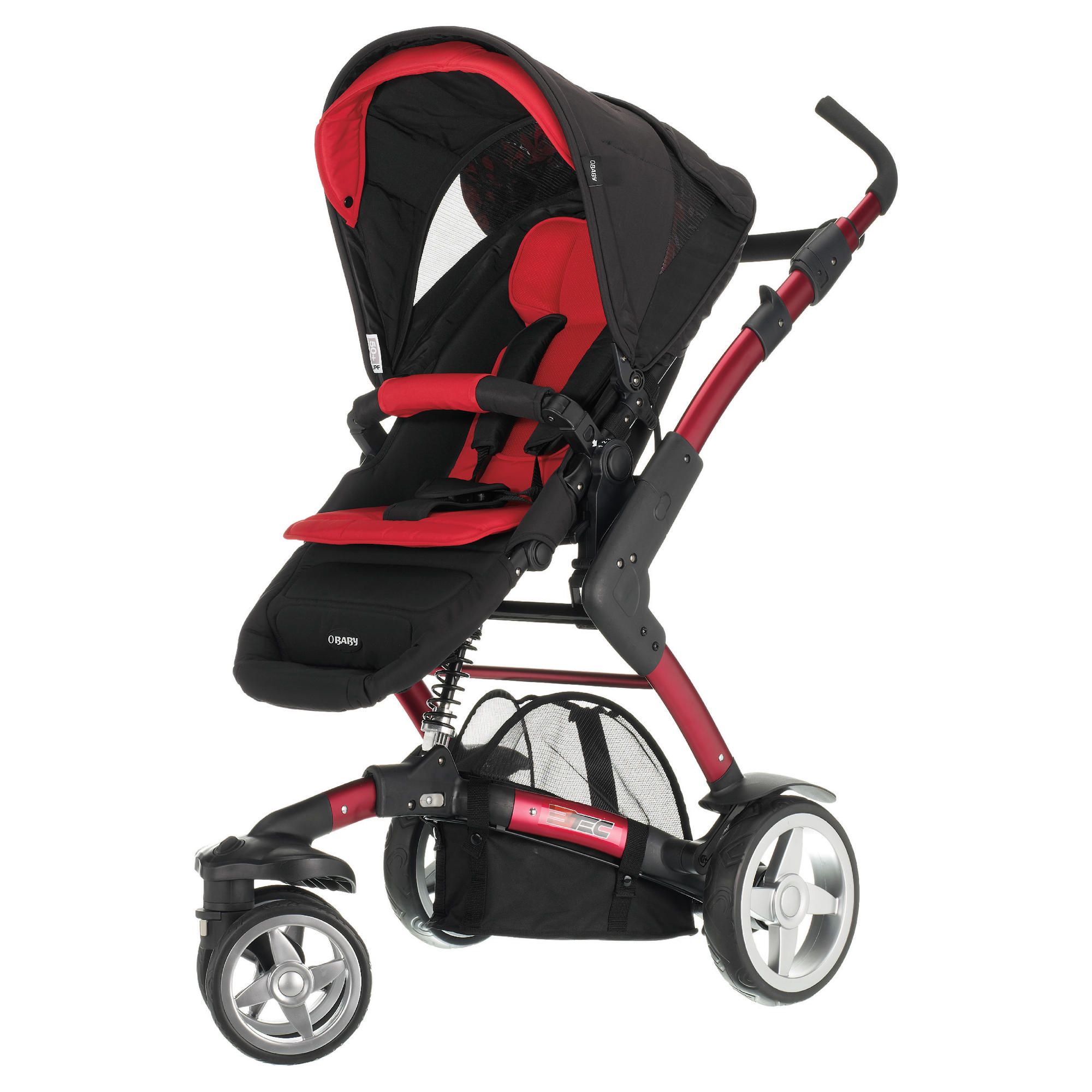 Obaby Zynergi 3Tec Pushchair, Black & Red