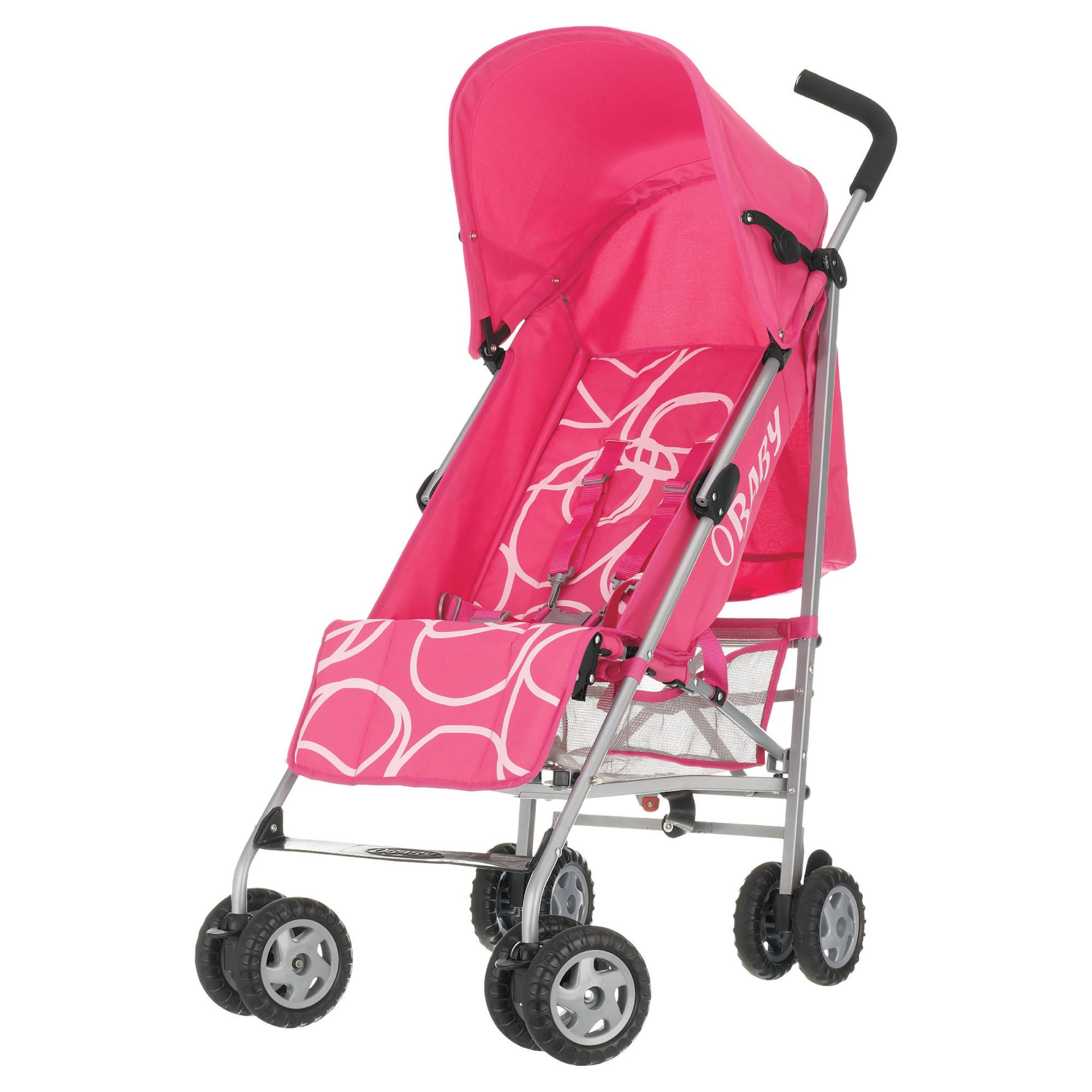 Obaby Atlas Pushchair, Pink Scribble