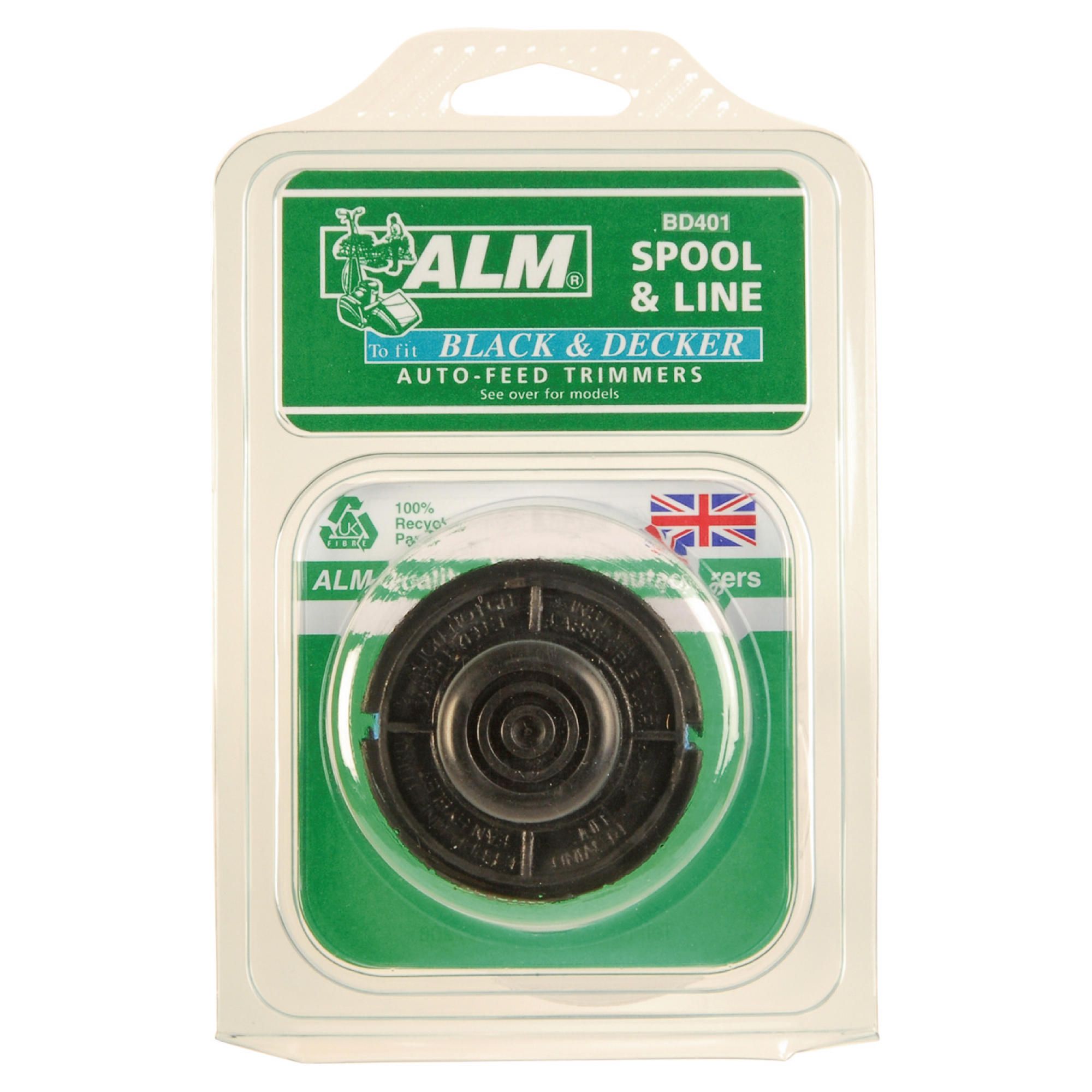 ALM Filled Spool for Black & Decker twin line GL250, GL310 & GL360 Grass Trimmers, 2 pack
