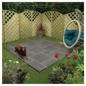 Oxford cornish slate random patio kit 2.4x2.4m