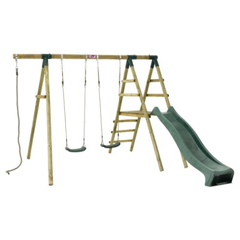 Image of Plum Giant Baboon Wooden Garden Swing Set