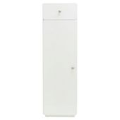 Stockholm White Gloss Unit Cabinet With Single Drawer & Door