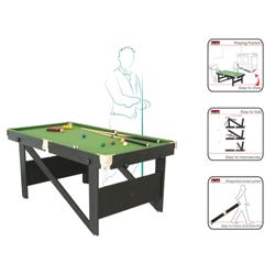 BCE 6ft Rolling, Lay Flat Snooker Table