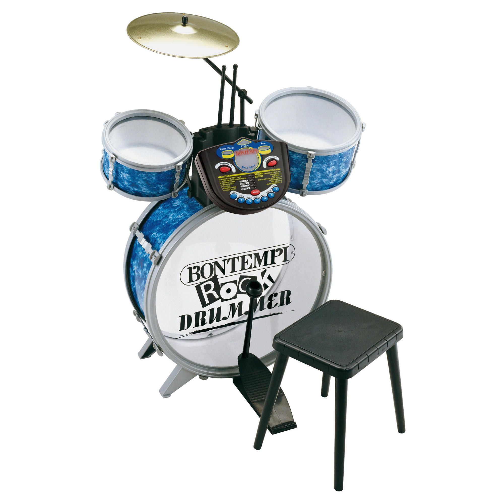Bontempi Je5600 4 Pcs Drum Set With Electronice Tutor Utor