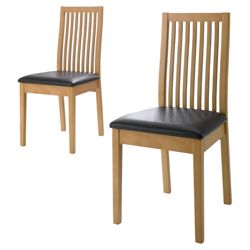 Reena Slat Back Pair Of Chairs