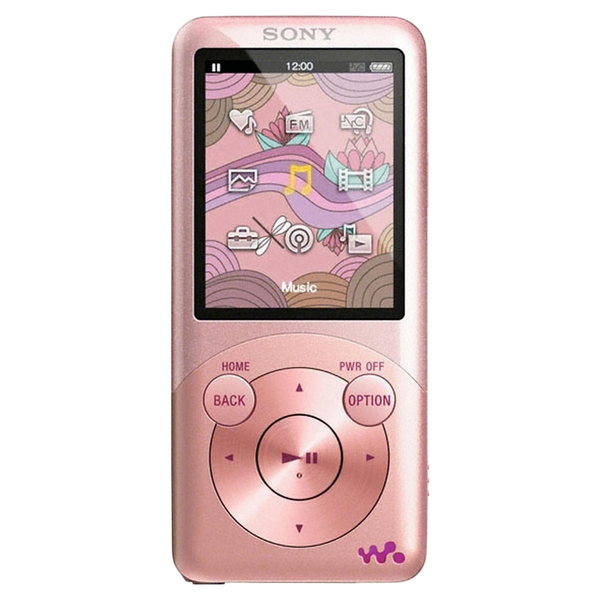SONY WALKMAN S755 16GB MP3 PLAYER PINK
