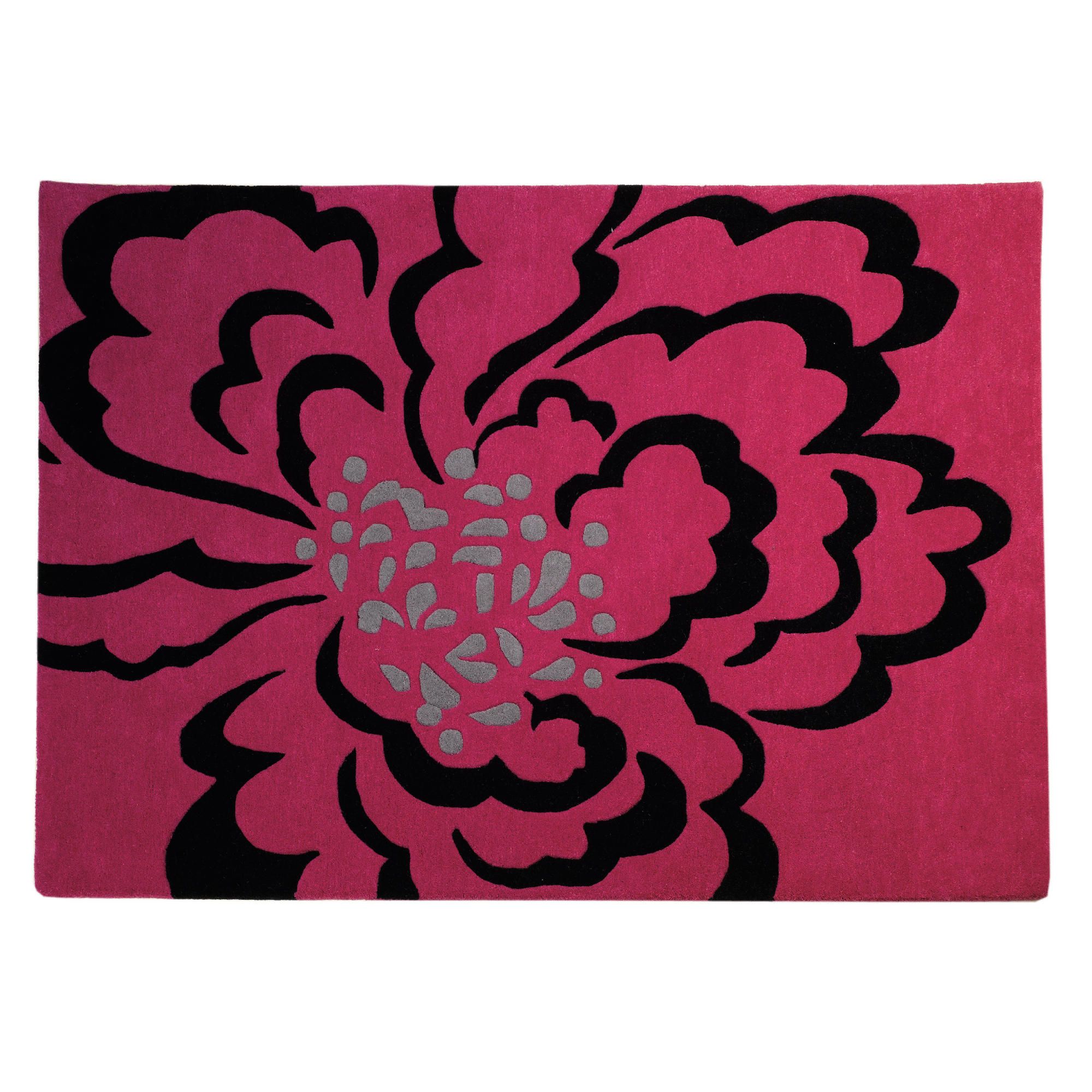 Tesco peony rug 150x240cm fuchsia