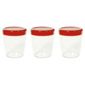 Omada Set of 3 0.75L Dune Storage Jars, Red