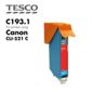 Tesco CLI521 Cyan Printer Ink Cartridge (Compatible with printers using Canon CLI-521 Cyan Printer Ink Cartridges)