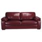 Ashmore Large Leather Sofa, Red