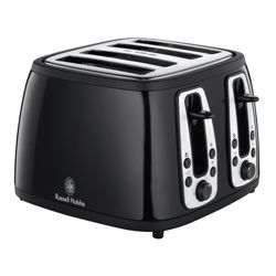 Russell Hobbs 18371 Heritage Traditional Black 4 Slice Toaster