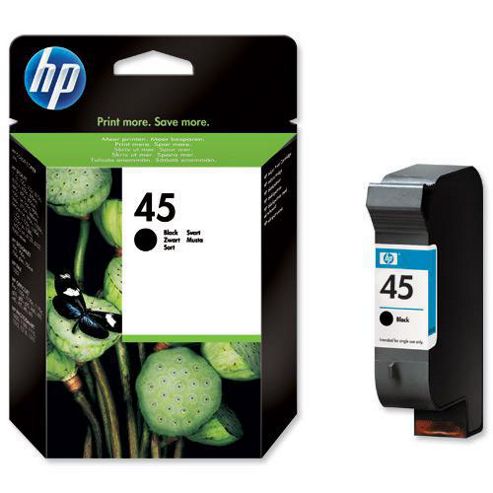 Image of Hp 45 Large Black Original Ink Cartridge