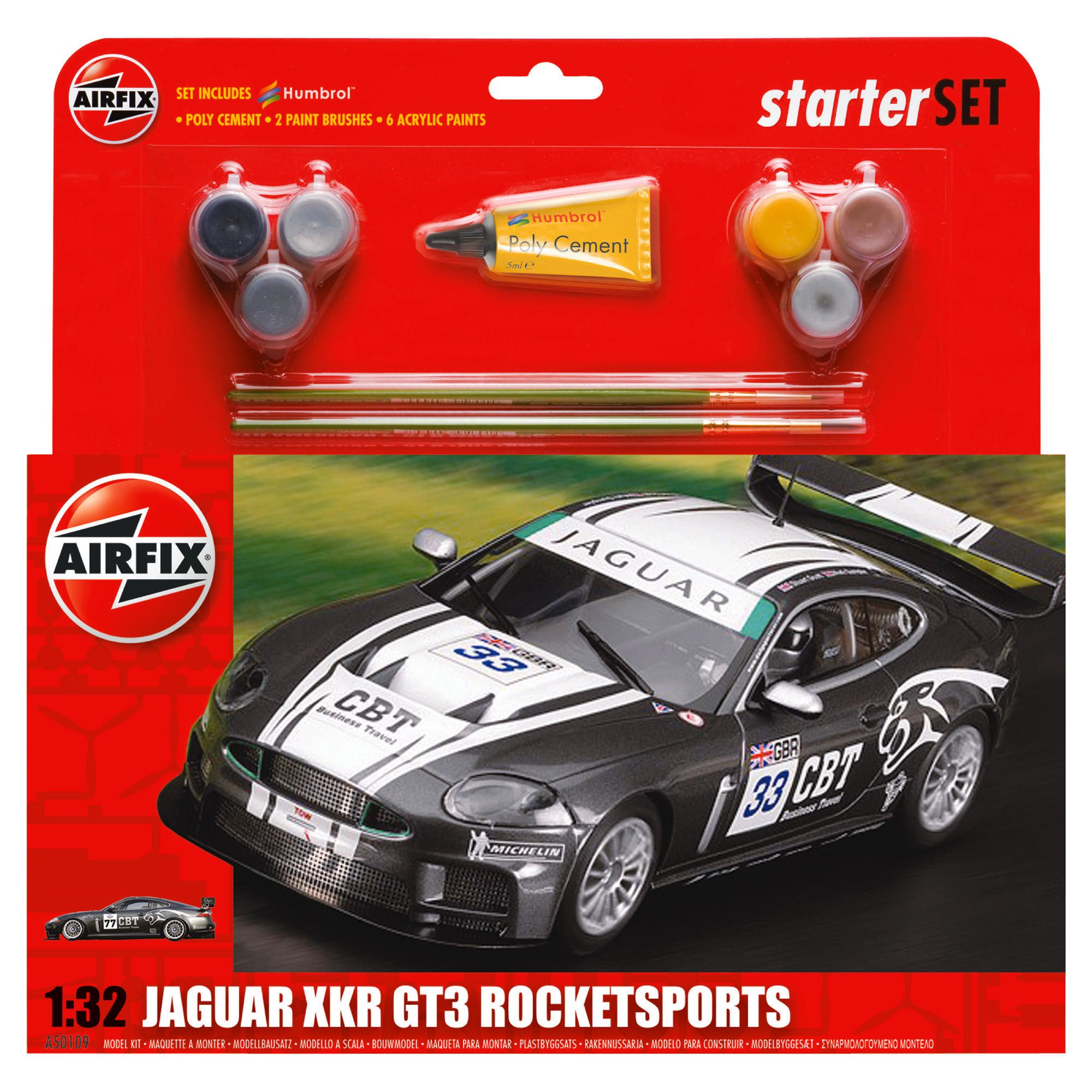 Airfix Jaguar Xkrgt3 Cat 3 Gift Set