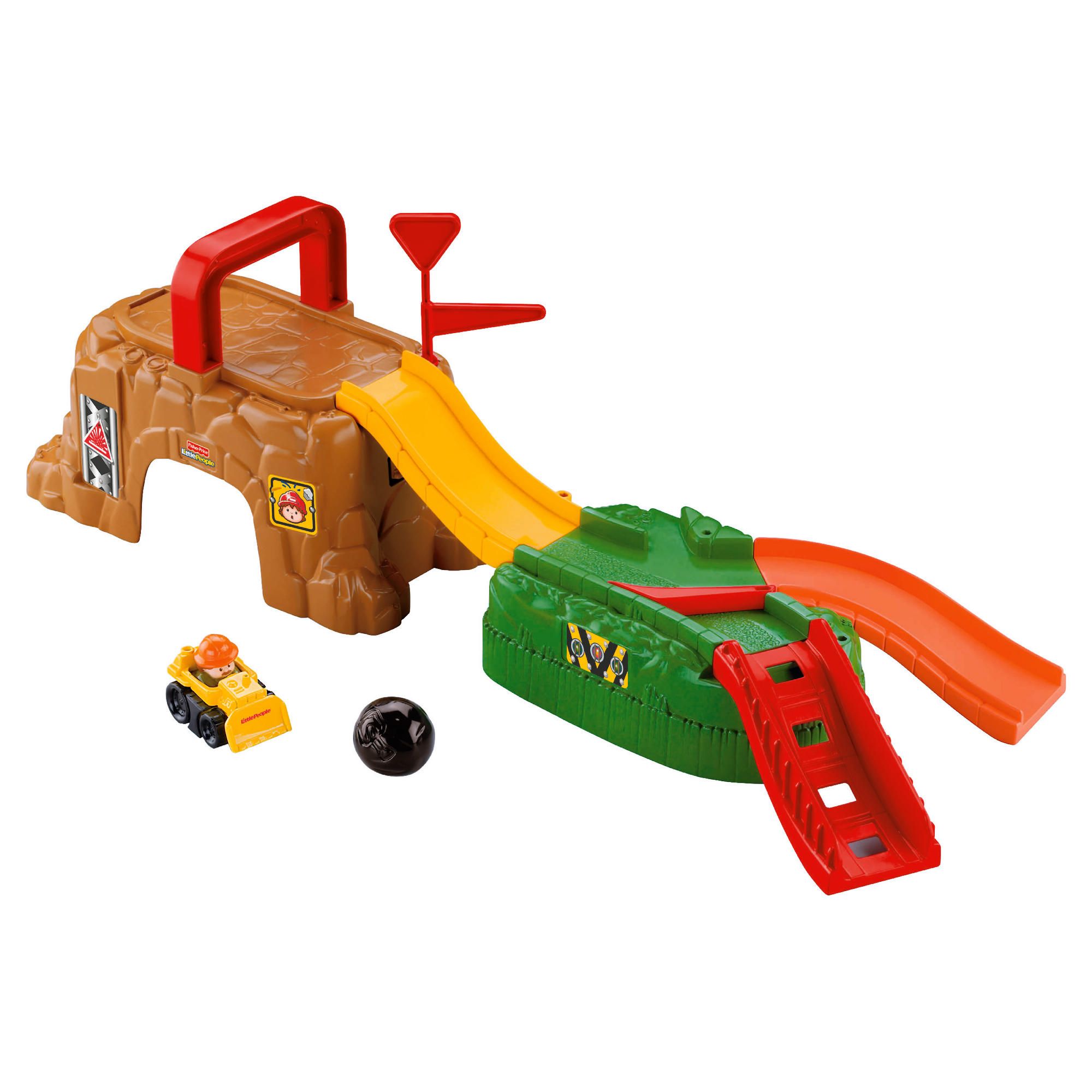 Fisher-Price World Of Little People Wheelies Play N Go Construction Site 