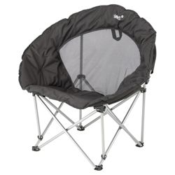 Gelert Caldera Moon Camping Chair, Black