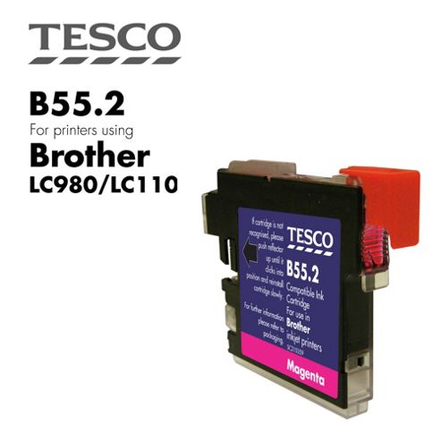 Image of Tesco Lc980 Magenta Printer Ink Cartridge (for Brother Lc-980 Magetna )