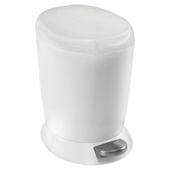 simplehuman 6 Litres Mini Plastic Pedal Bin - White