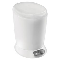 simplehuman 6 Litres Mini Plastic Pedal Bin - White