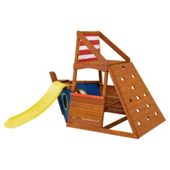 Plum Captain Plum Wooden Climbing Frame Outdoor Play Centre with Slide
