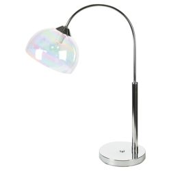 Signa Glass Bobble Arc Table lamp Iridescent