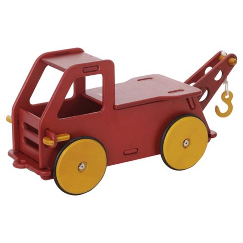 Image of Moover Baby Wooden Toy Truck, Red