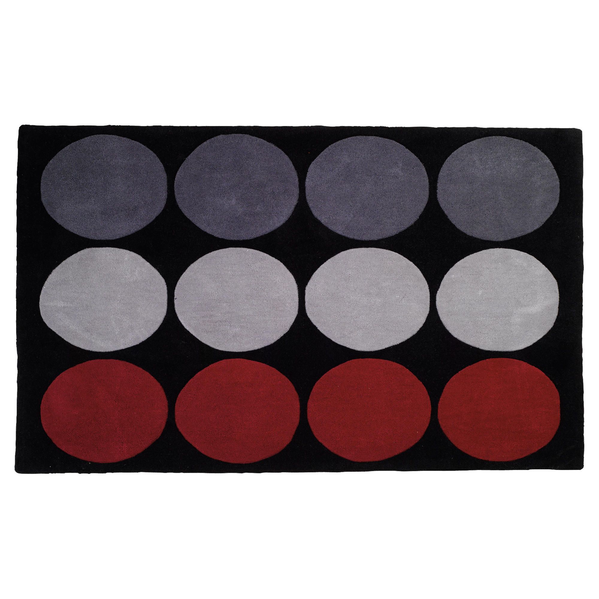 Tesco circles rug 150x240cm fuchsia