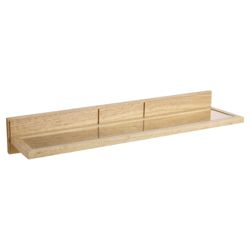 Croydex Glass Shelf Light Wood