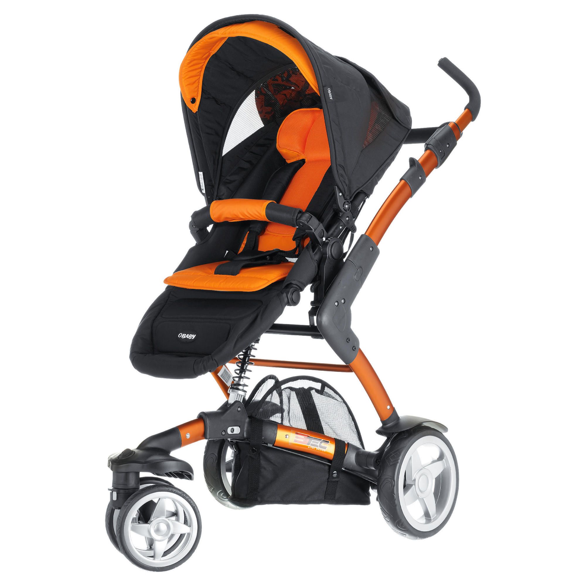 Obaby Zynergi 3Tec Pushchair, Black & Orange