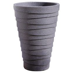 Sankey Small Trojan Plastic Planter H46xD33cm, granite