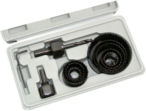 Image of Am-tech 11pc Hole Saw Kit In Blow Case M1550