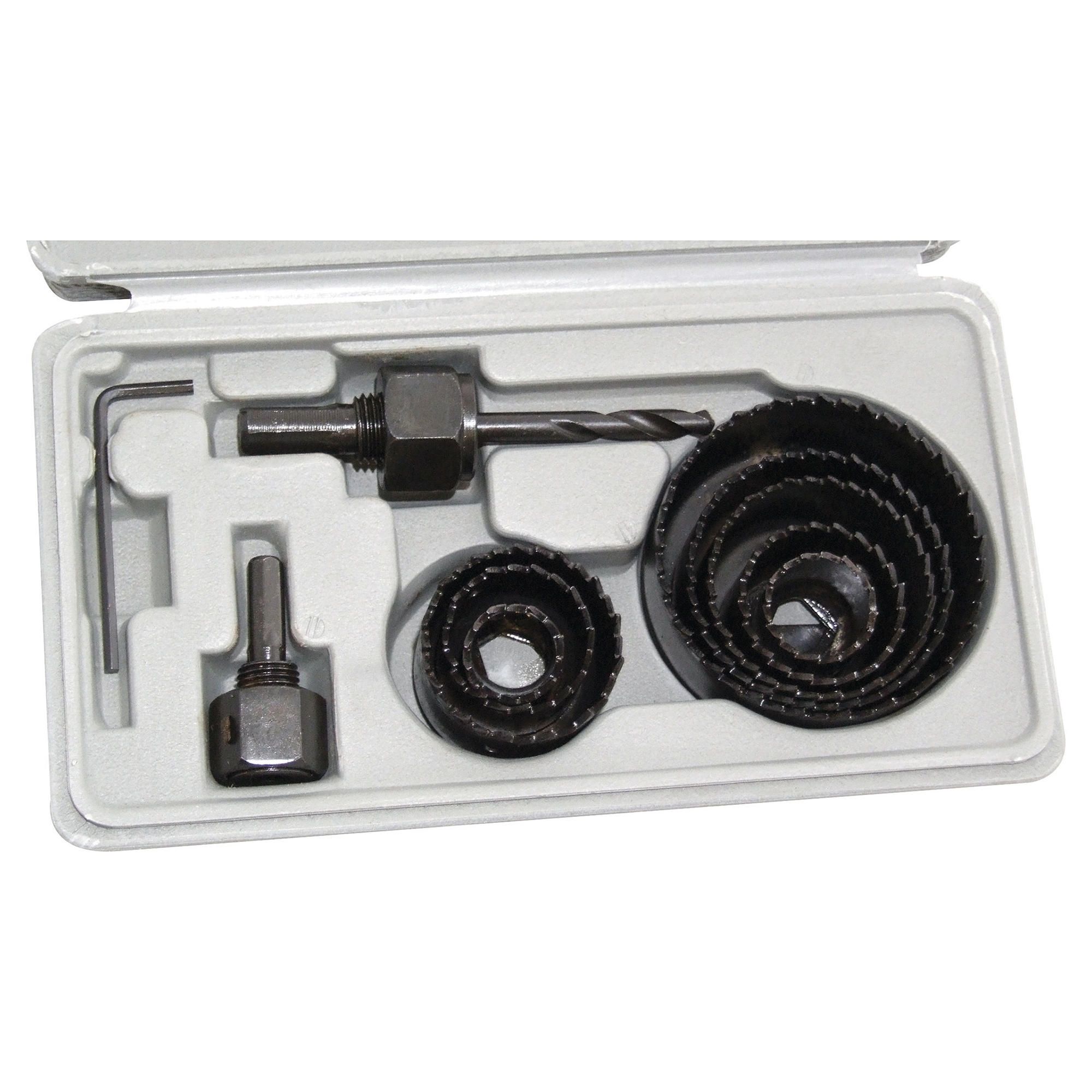Am-tech 11Pc Hole Saw Kit In Blow Case M1550
