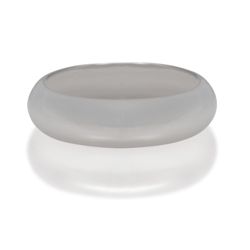 9ct White Gold mens 5mm Wedding Ring, T