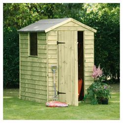 6x4 Timberdale Overlap Pressure Treated Shed