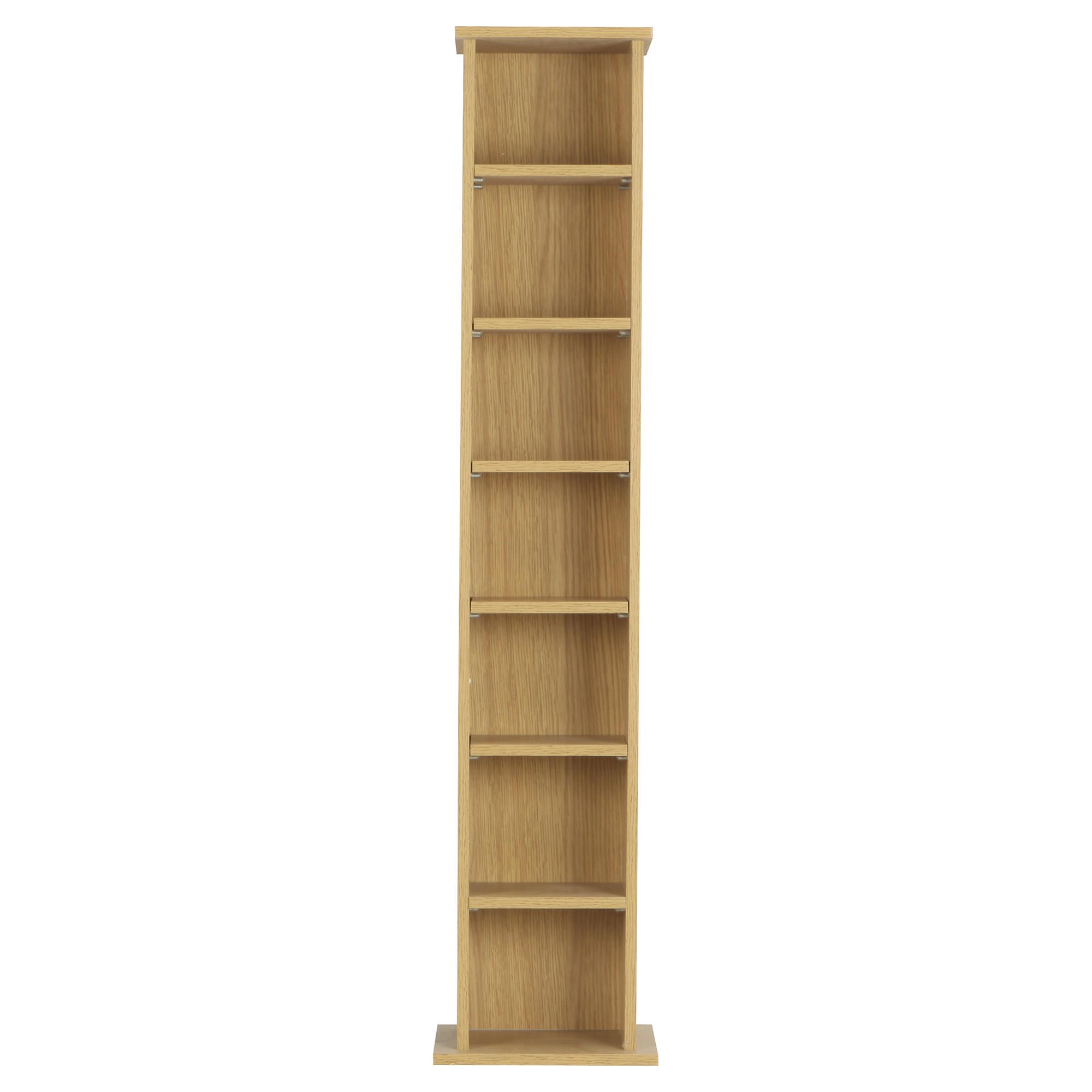 Fraser CD / DVD Storage H 109Cm, Oak-effect Fraser CD / DVD Storage H 109Cm, Oak-effect