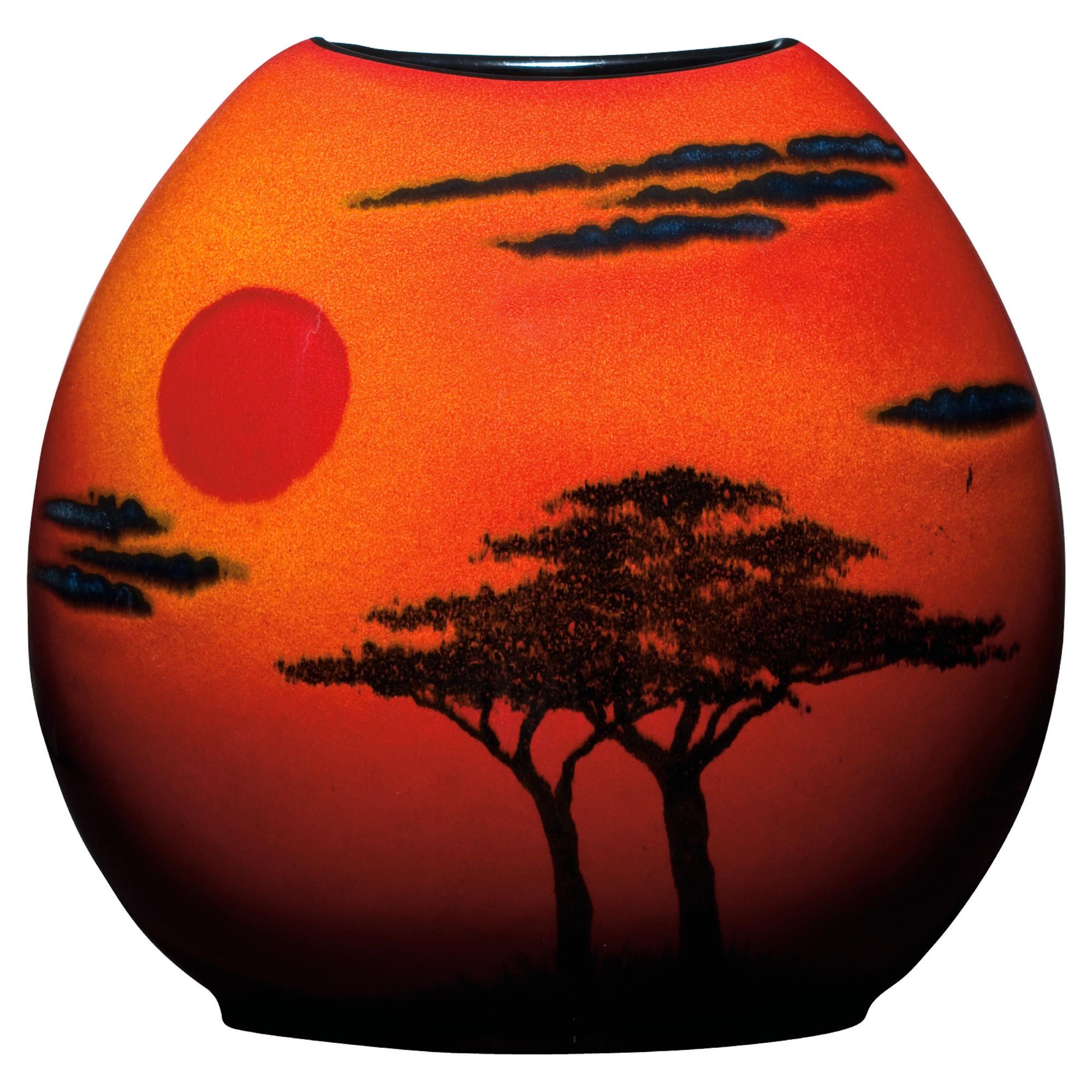 D/S Poole Pottery African Sky Purse Vase 20cm