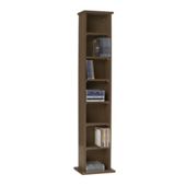 Fraser CD / DVD Storage H 109Cm, Walnut-effect