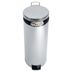 Brabantia 20 litre Pedal Bin slimline, Brilliant Steel