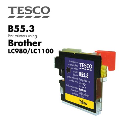 Image of Tesco Lc980 Yellow Printer Ink Cartridge (for Brother Lc-980 Yellow )